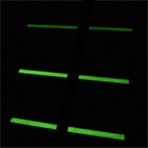 8 Pack Anti Slip Strips Luminous, Glow in the Dark Pre Cut Tape , 12" x 2"