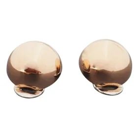 9ct Rose Gold Earrings with 9ct White Gold Clips