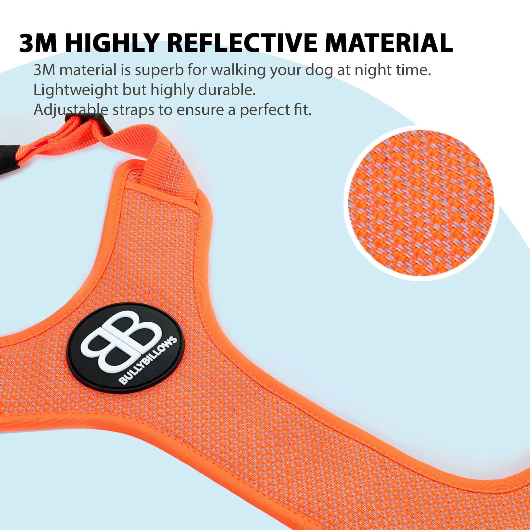 Active Harness | With Handle & Reflective - Orange