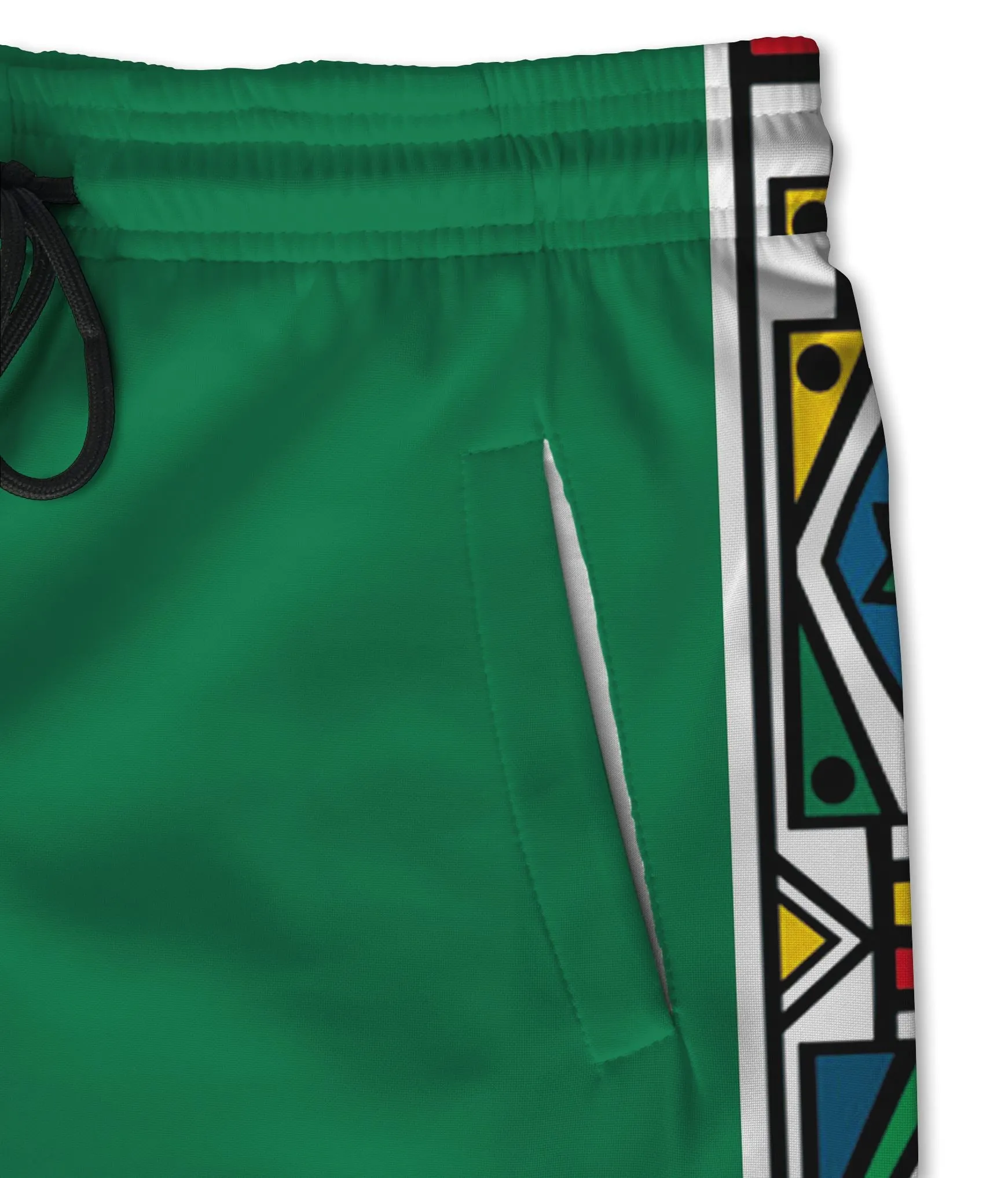 African Ndebele Pattern Joggers