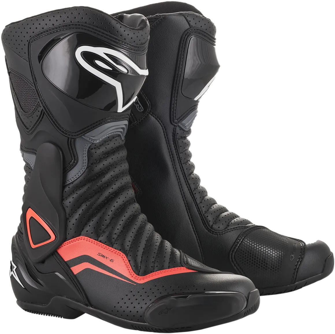 ALPINESTARS SMX-6 v2 Boots - Black/Gray/Red - Vented - US 8 / EU 42 2223017-1133-42