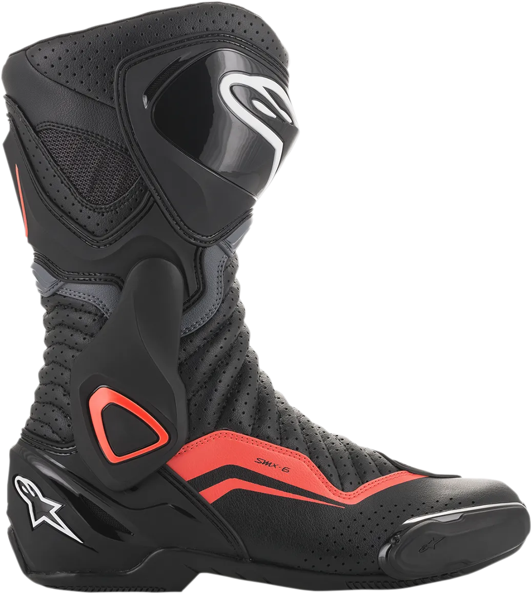 ALPINESTARS SMX-6 v2 Boots - Black/Gray/Red - Vented - US 8 / EU 42 2223017-1133-42