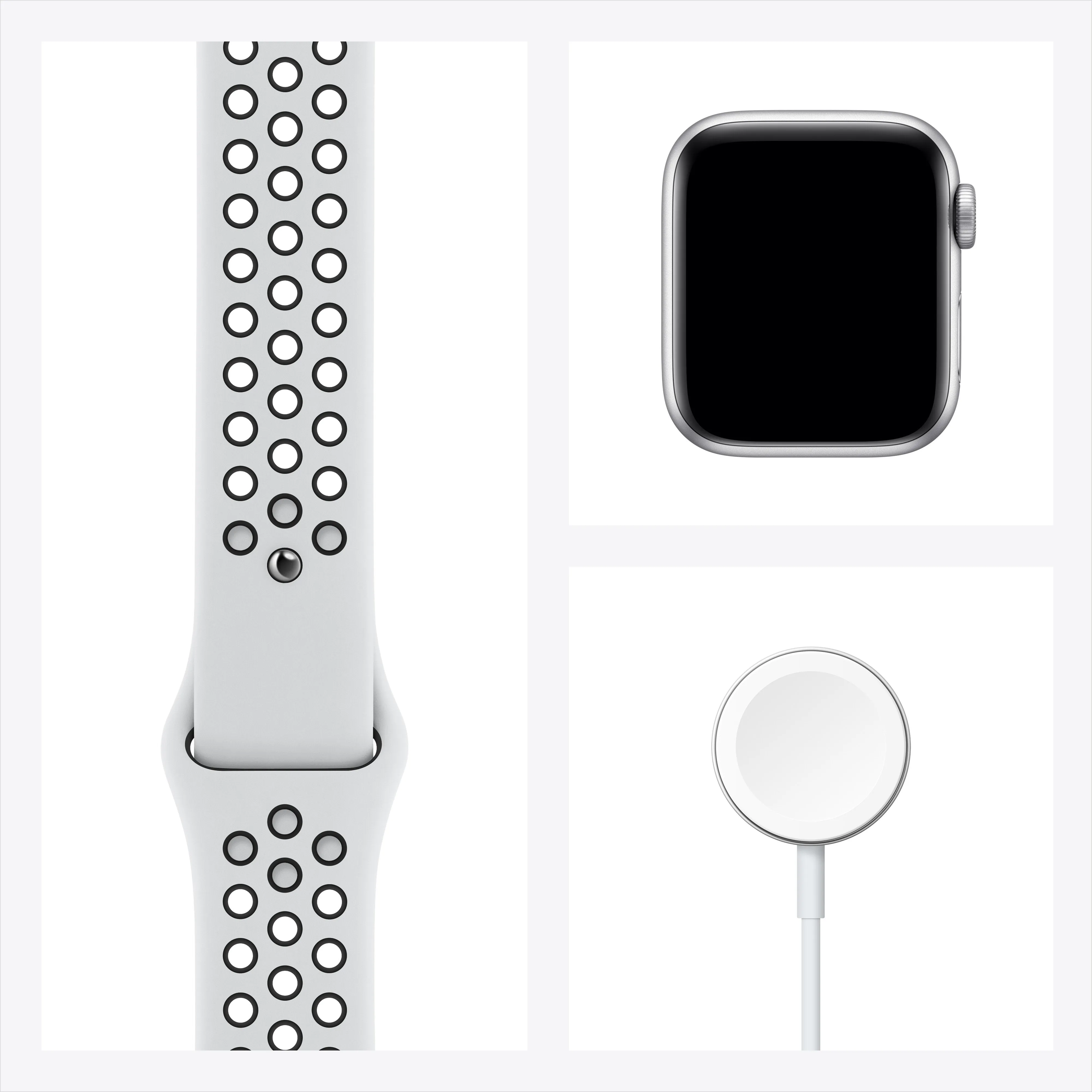 Apple Watch Nike SE GPS - Silver Aluminum Case with Pure Platinum/Black Nike Sport Band