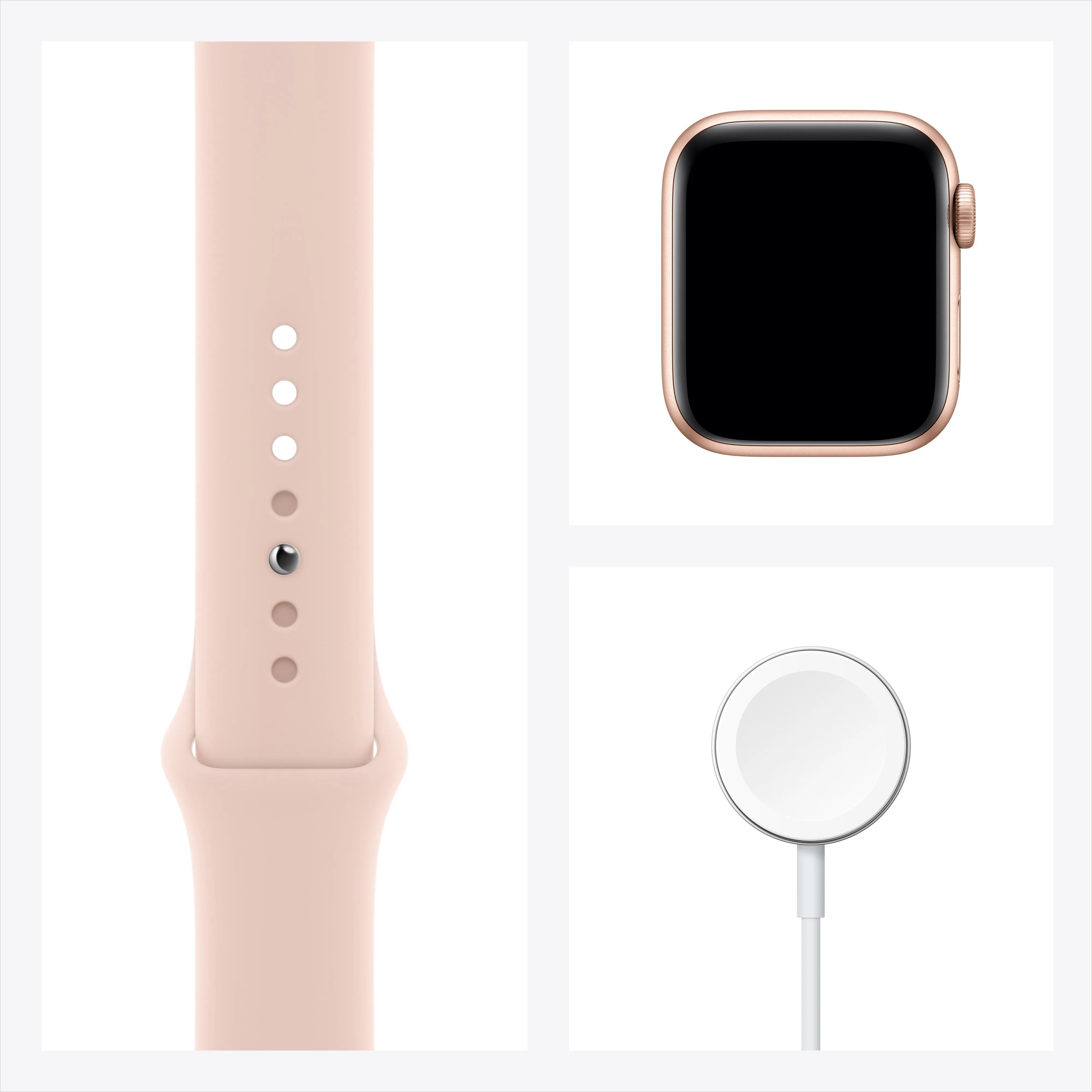 Apple Watch SE GPS - Gold Aluminum Case with Pink Sand Sport Band