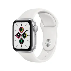 Apple Watch SE GPS - Silver Aluminum Case with White Sport Band