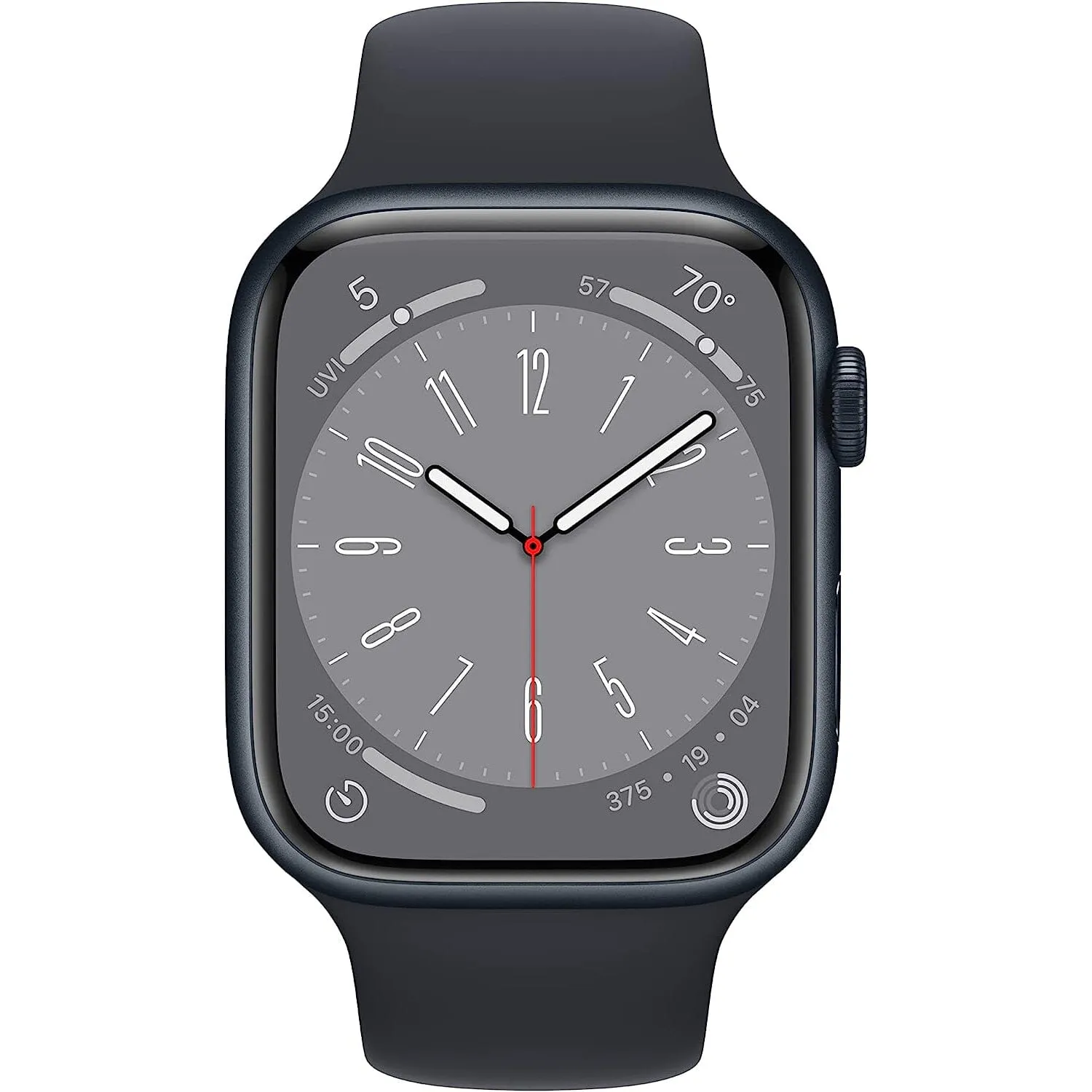 Apple Watch Series 8 (GPS 45MM) - Midnight Aluminum Case with Midnight Sport Band (Refurbished)