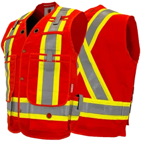 Atlas AR/FR Orange Surveyor Vests 2272OR