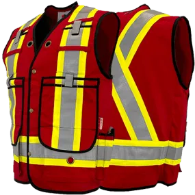 Atlas AR/FR Red Surveyor Vests 2272RD