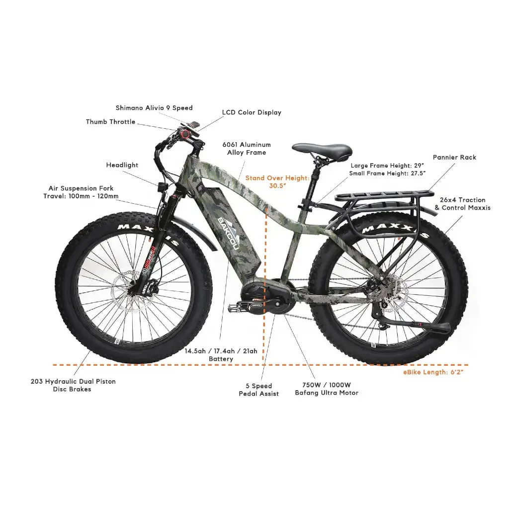 Bakcou Mule Fat Tire Electric Hunting Bike