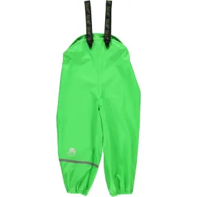 Bibbed Rain Pants: Green