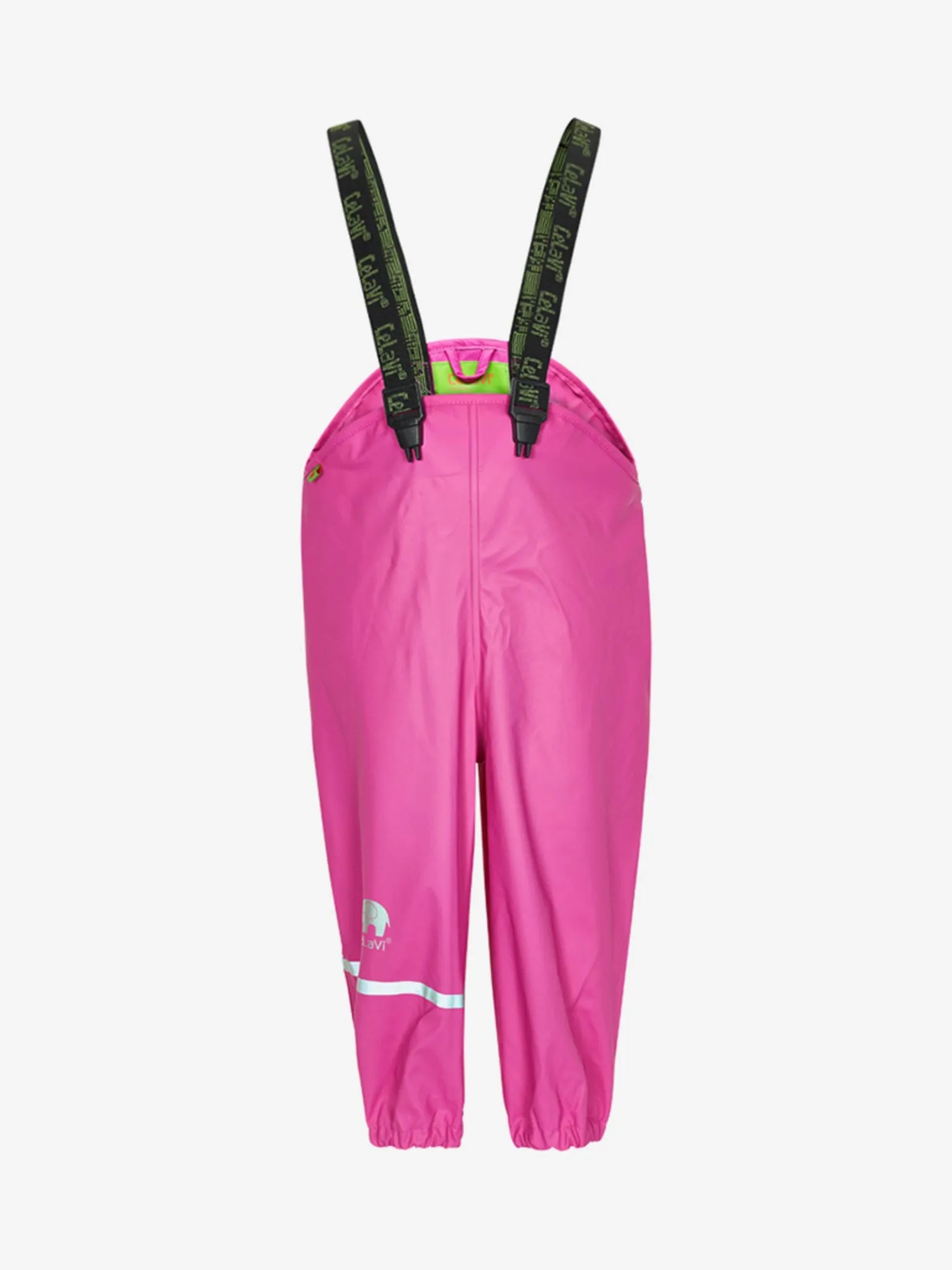 Bibbed Rain Pants: Real Pink