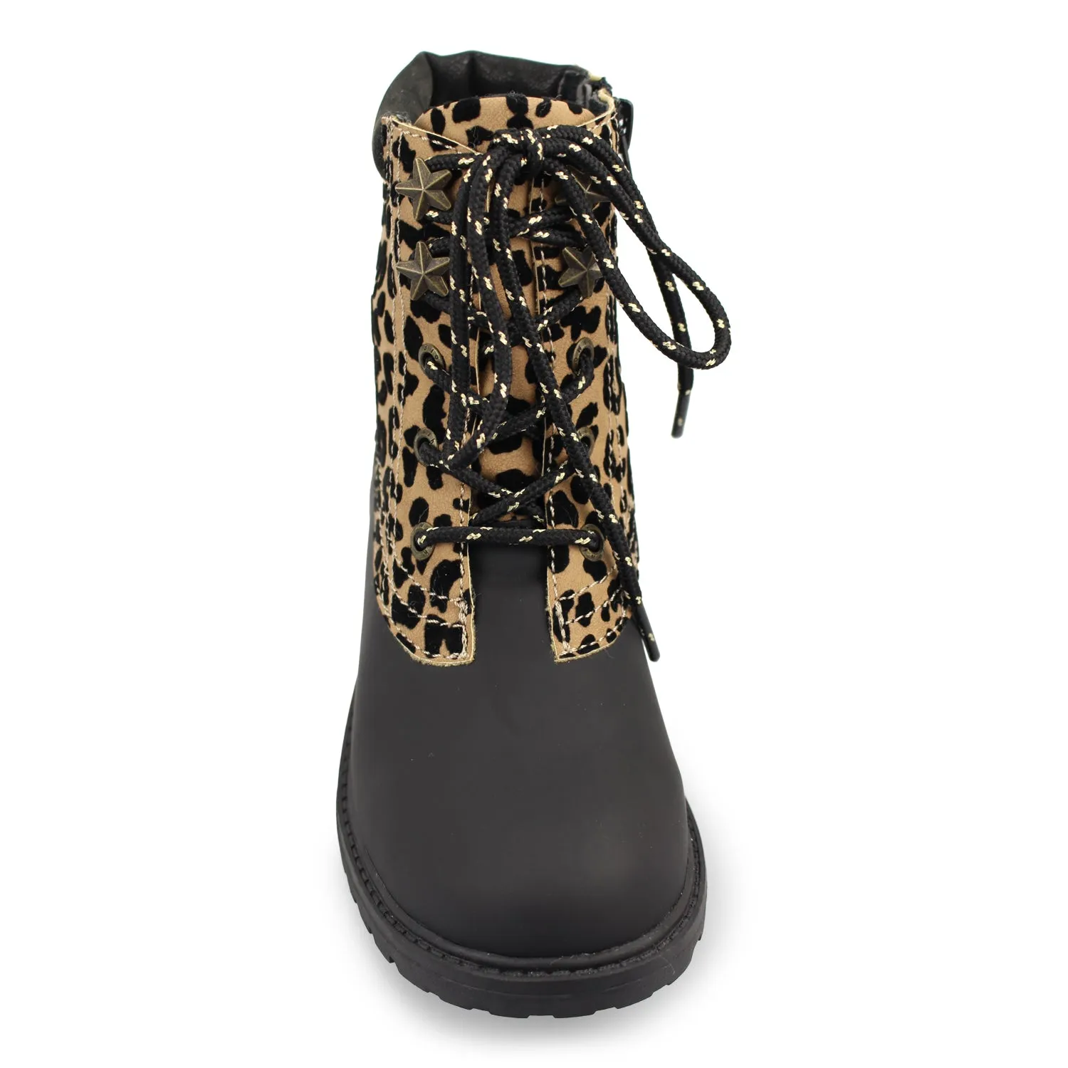 Blowfish Kid's Ravish-K Lace Up Boot - Sahara Leopard