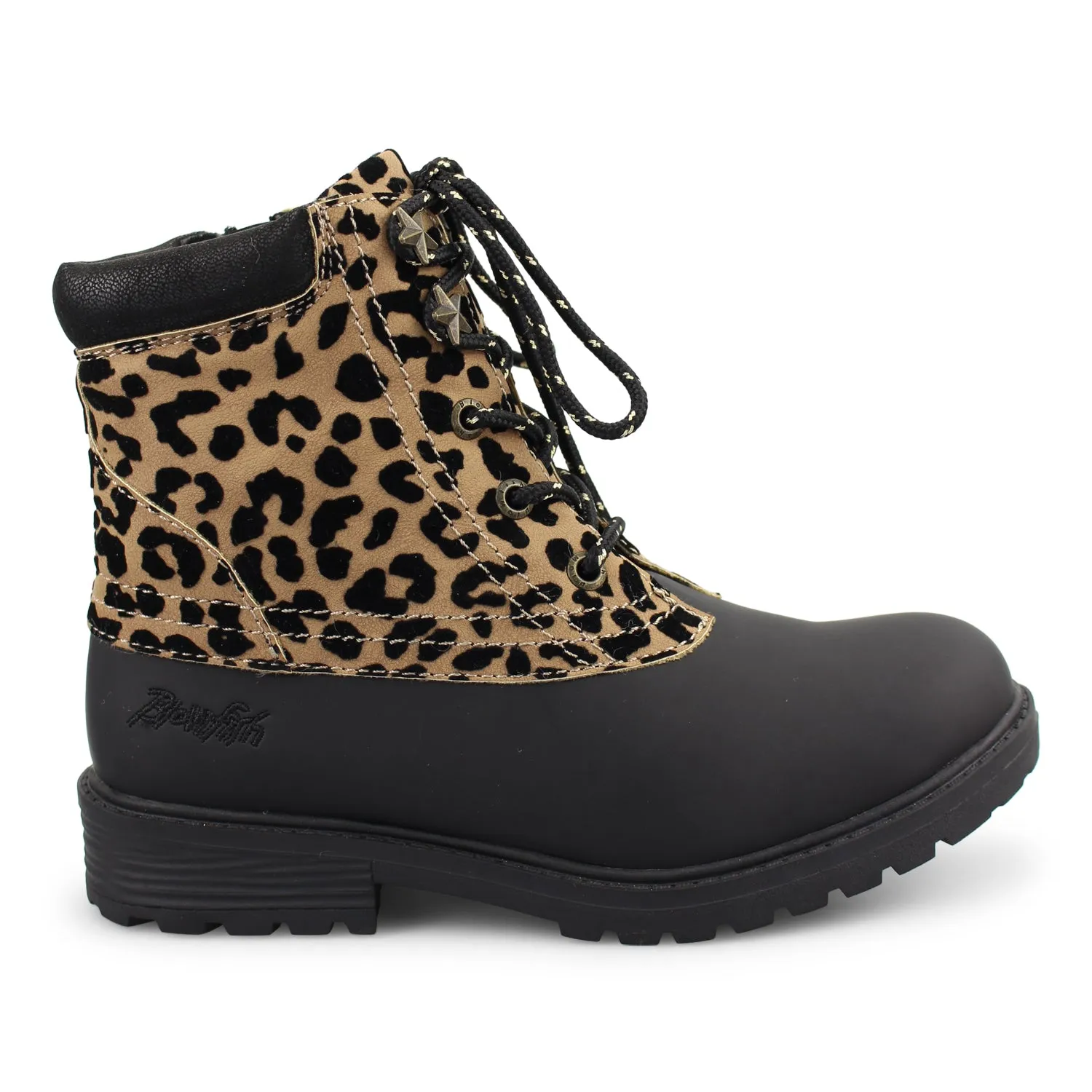 Blowfish Kid's Ravish-K Lace Up Boot - Sahara Leopard