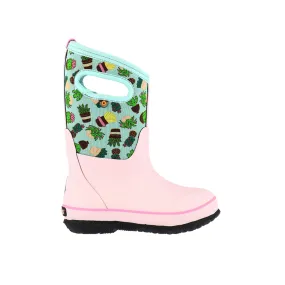 Bogs Classic Youth Winter Boots - Cactus Pink Multi