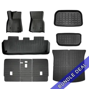 Bundle: Model Y Floor Mats & Liners Full Set 9 PCS (floor mat with carpets)