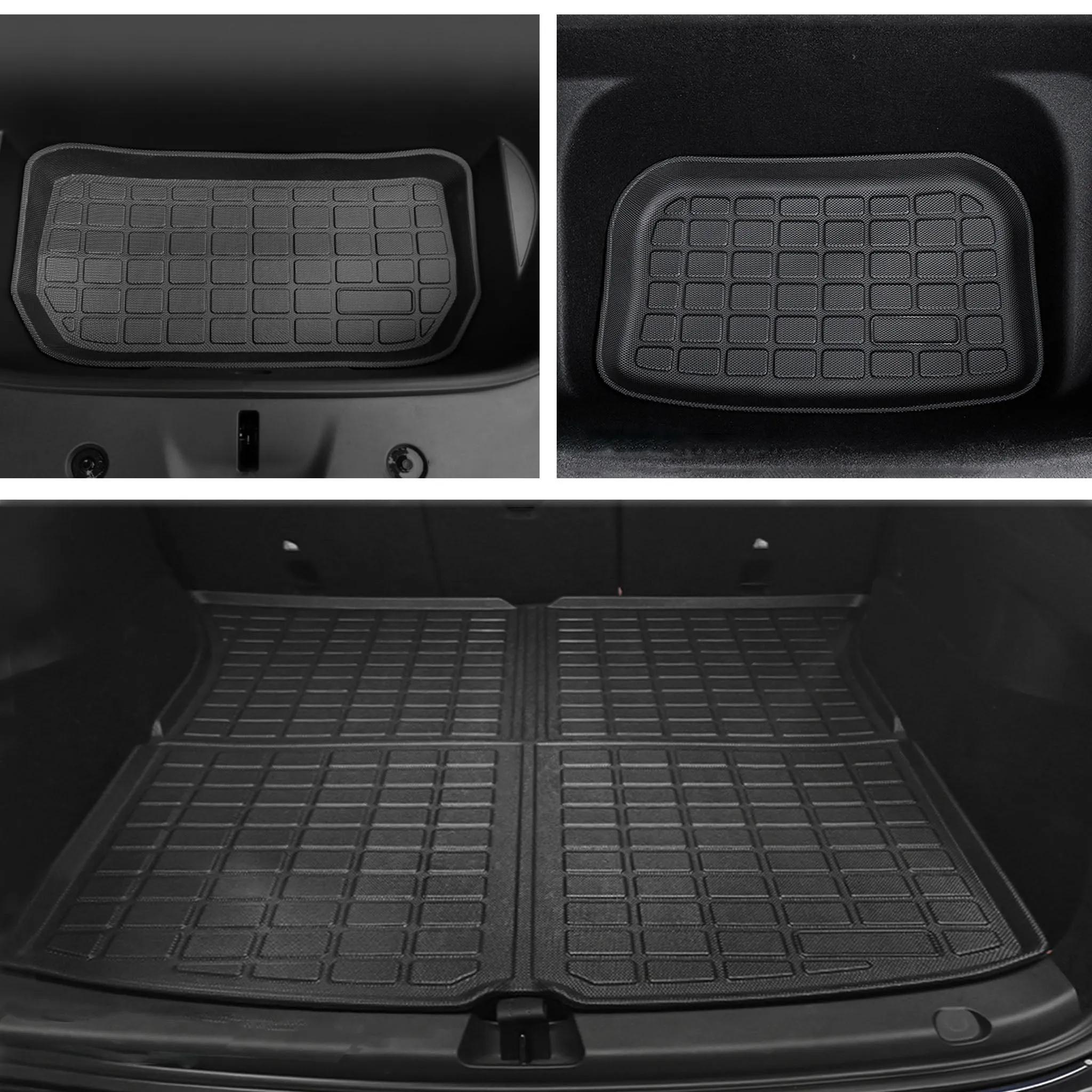 Bundle: Model Y Floor Mats & Liners Full Set 9 PCS (floor mat with carpets)