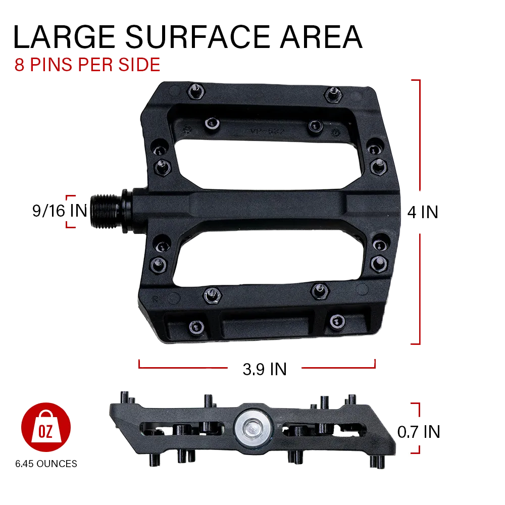 BV Bike Pedals Nylon Fibe Sealed Ball Bearings | BV-PD-532