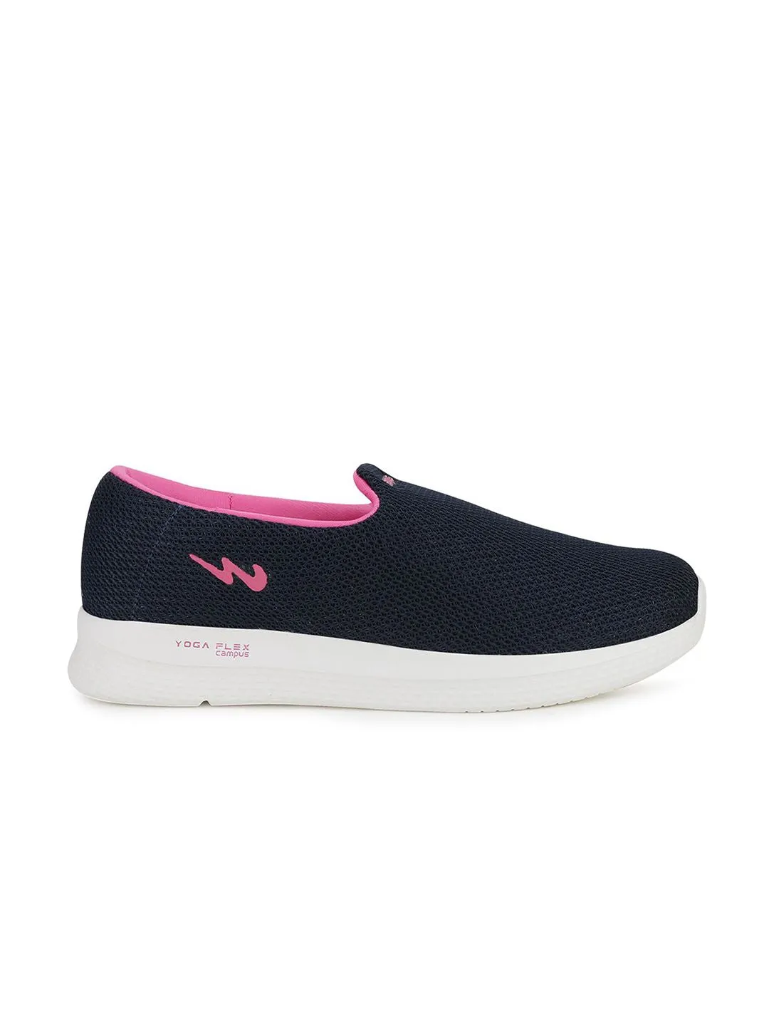 Campus Women Navy Blue Mesh Walking Shoes