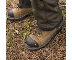 Cat P89940-11-5W Caterpillar Mens Waterproof Steel Toe Work Boot,Dark Beige, 11.5