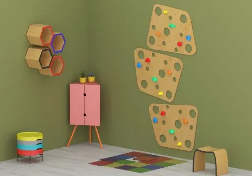 Cheese Shaped Indoor Climbing Wall