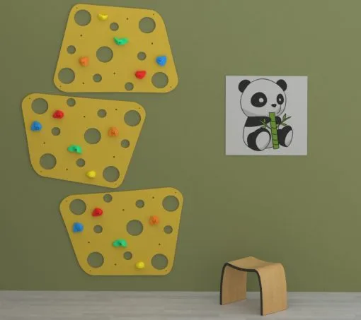 Cheese Shaped Indoor Climbing Wall