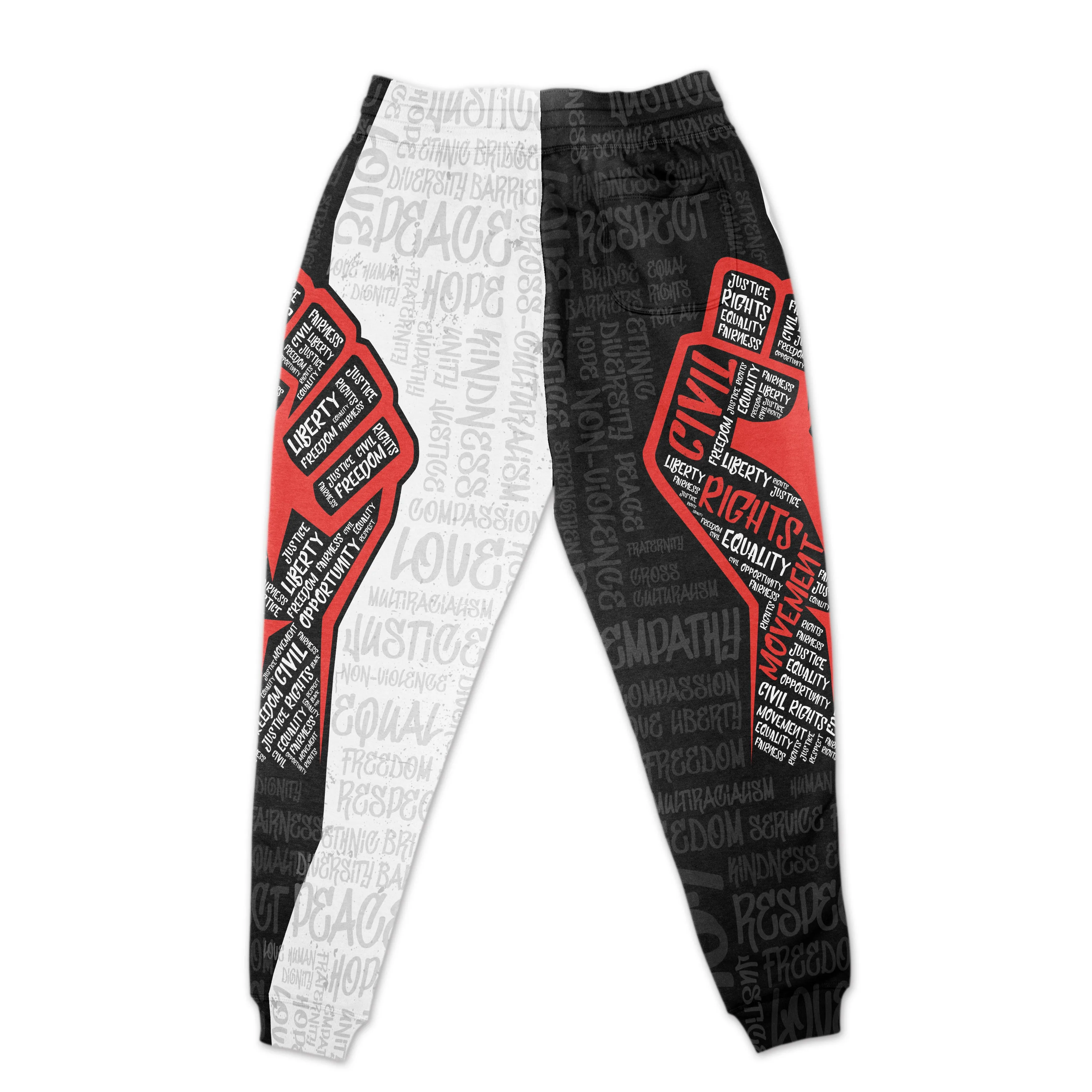 Civil Rights Movement Justice Fist Joggers