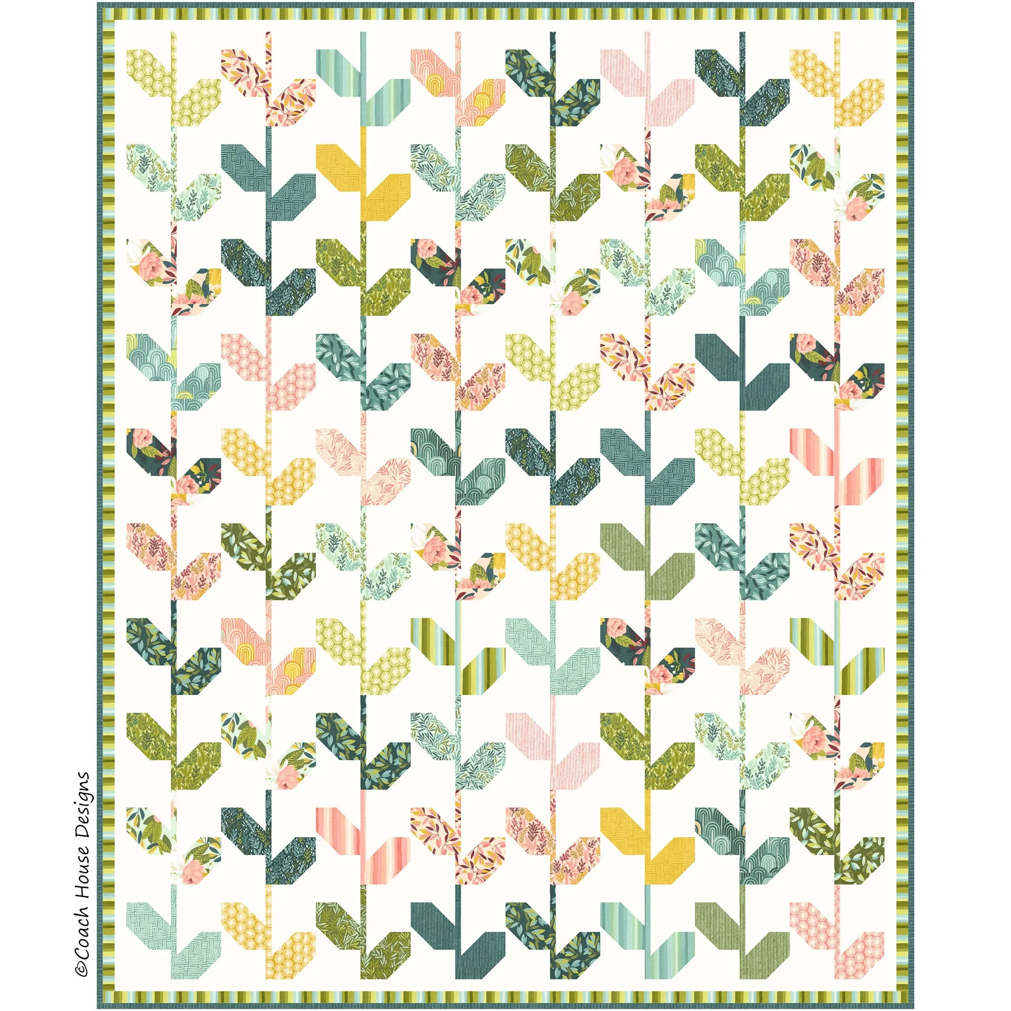 Climbing Vines Downloadable PDF Quilt Pattern