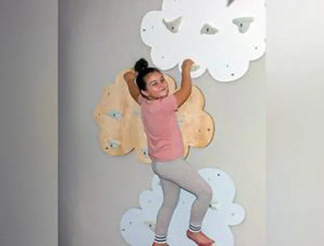 Cloud Shaped Indoor Climbing Wall