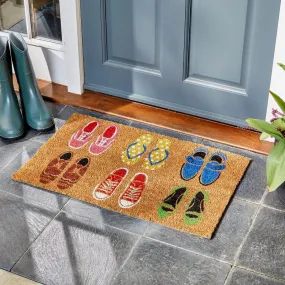 Coir Door Mat Shoe-Aholic 45 x 75cm