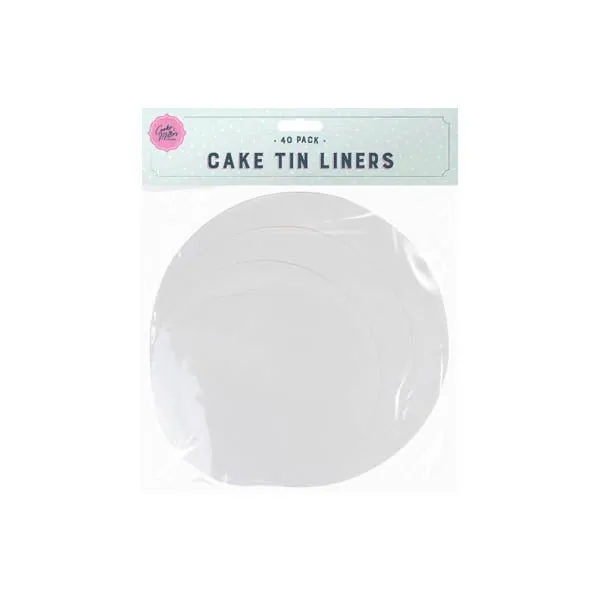 Cooke & Miller Cake Tin Liners 40 Pack