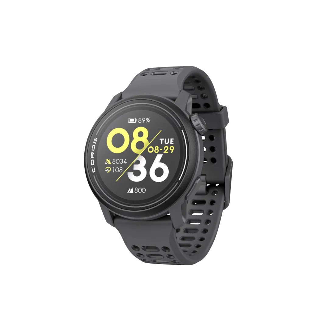 COROS PACE 3 Premium GPS Sport Watch with Silicone Band in Silicone Black