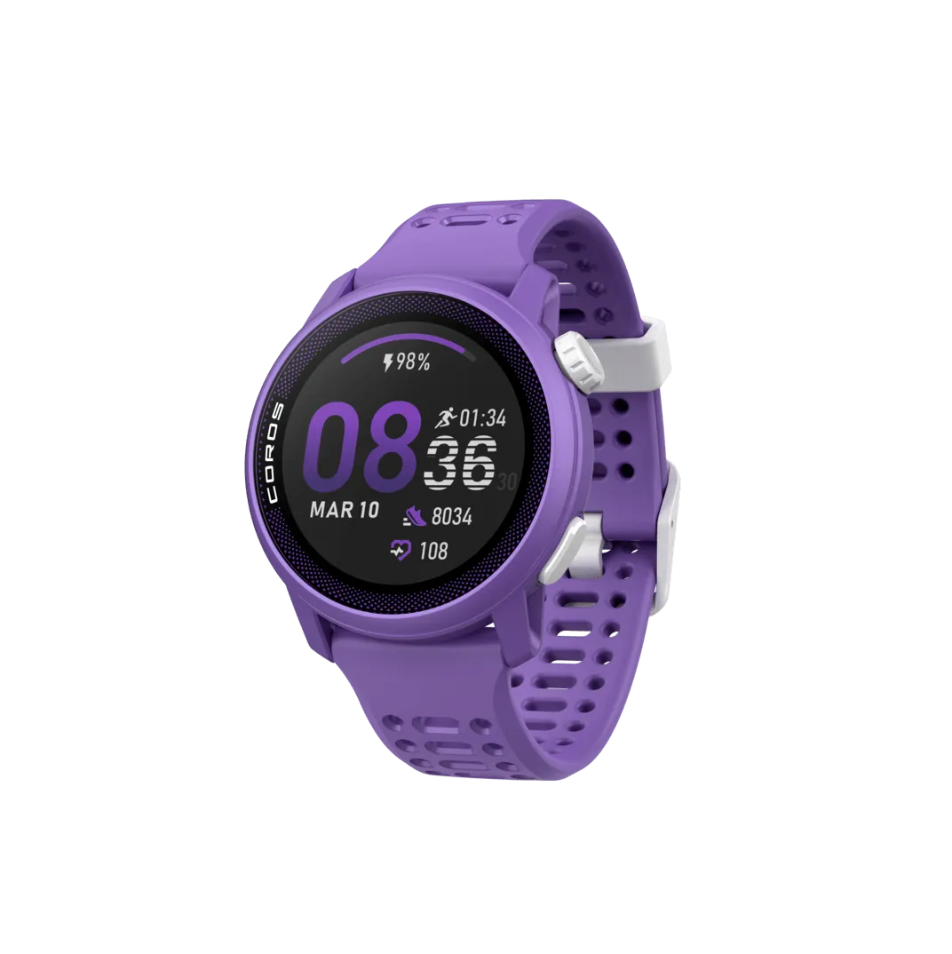 COROS PACE 3 Premium GPS Sport Watch with Silicone Band in Violet