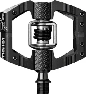 CRANK BROS Mallet Enduro Pedals - Dual Sided Clipless with Platform, Aluminum, 9/16", Black