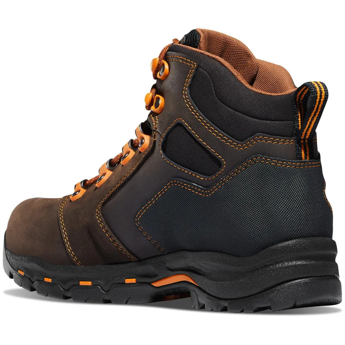 Danner Men's Vicious Met Guard 4.5" Brown/ Orange Waterproof Work Boot 13855