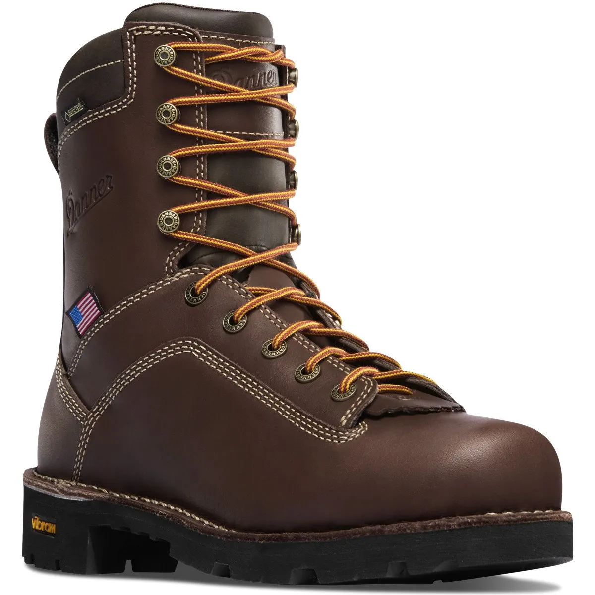 Danner Quarry USA Brown Alloy Toe Work Boots #17307