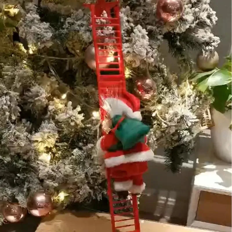 Electric Climbing Santa Doll