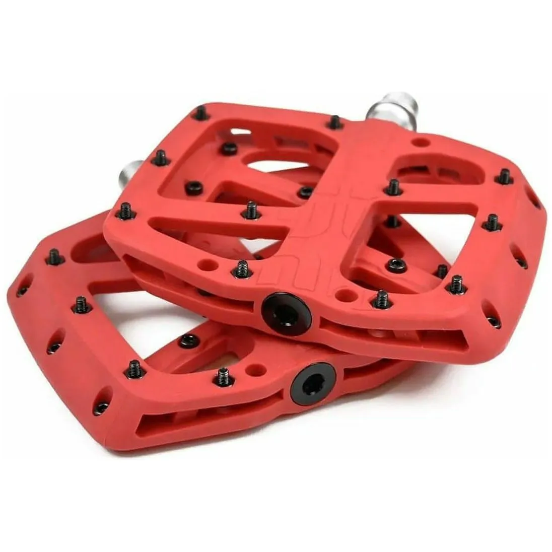 E*Thirteen Base Flat Pedals 9/16 Inch - Red