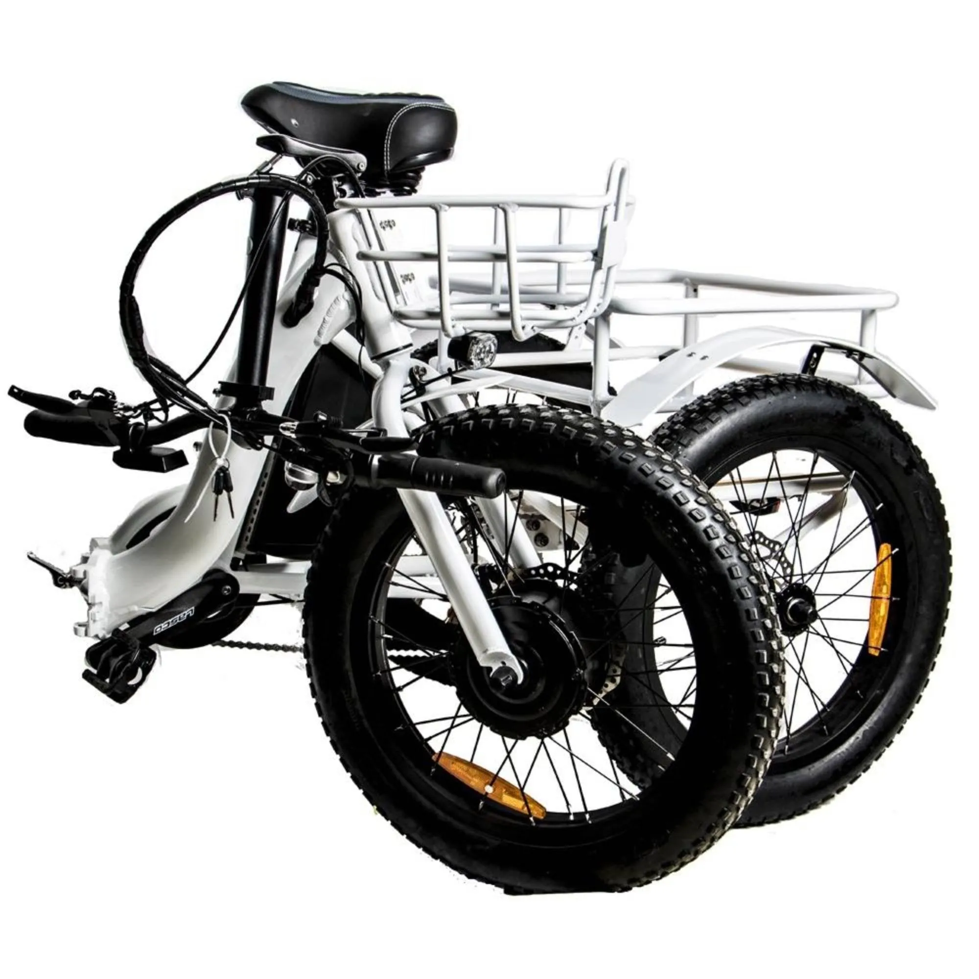 Eunorau 500W 20" Trike Fat Tire Folding Electric Tricycle