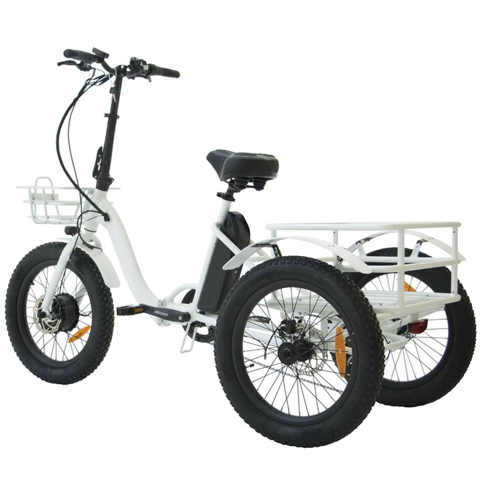 Eunorau 500W 20" Trike Fat Tire Folding Electric Tricycle