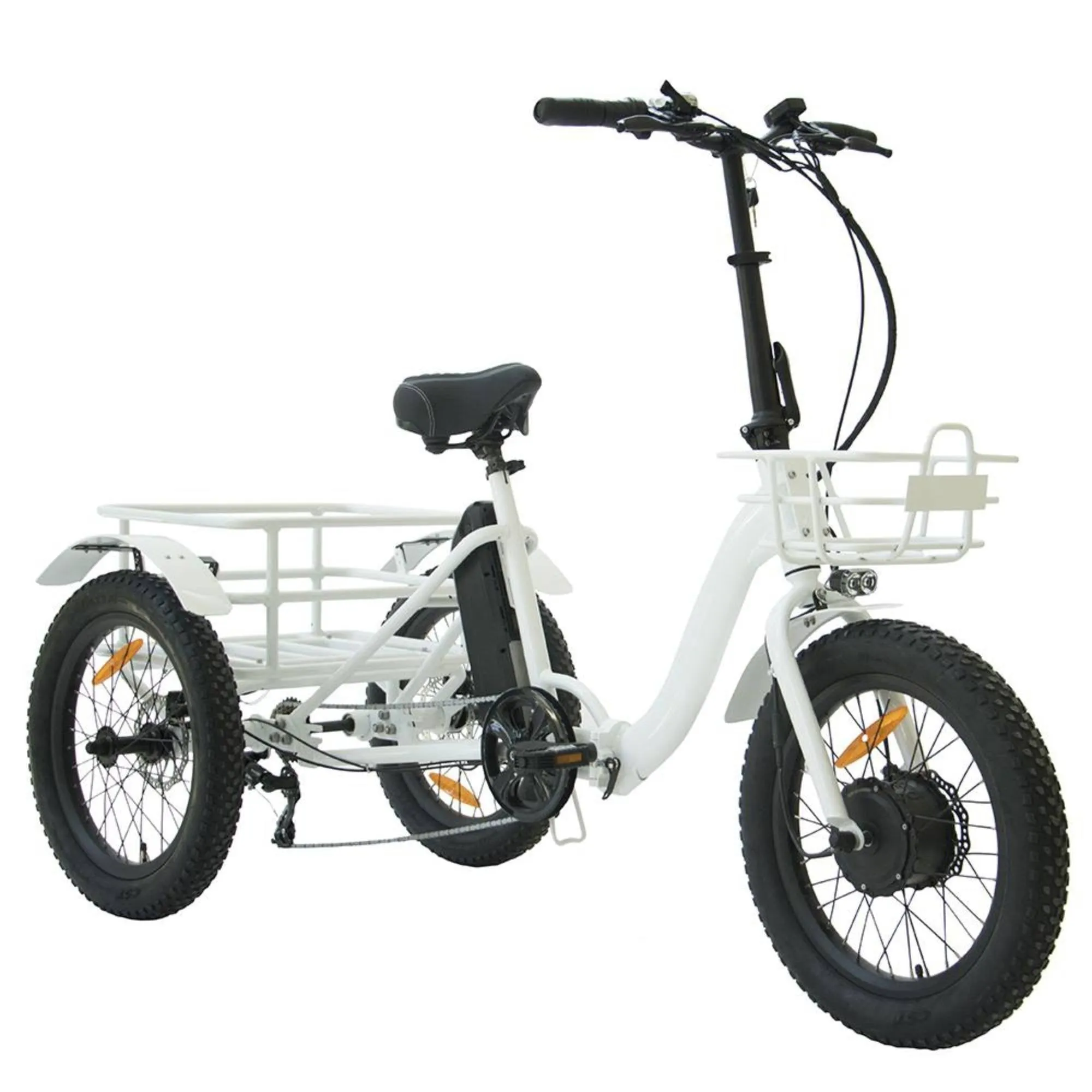 Eunorau 500W 20" Trike Fat Tire Folding Electric Tricycle