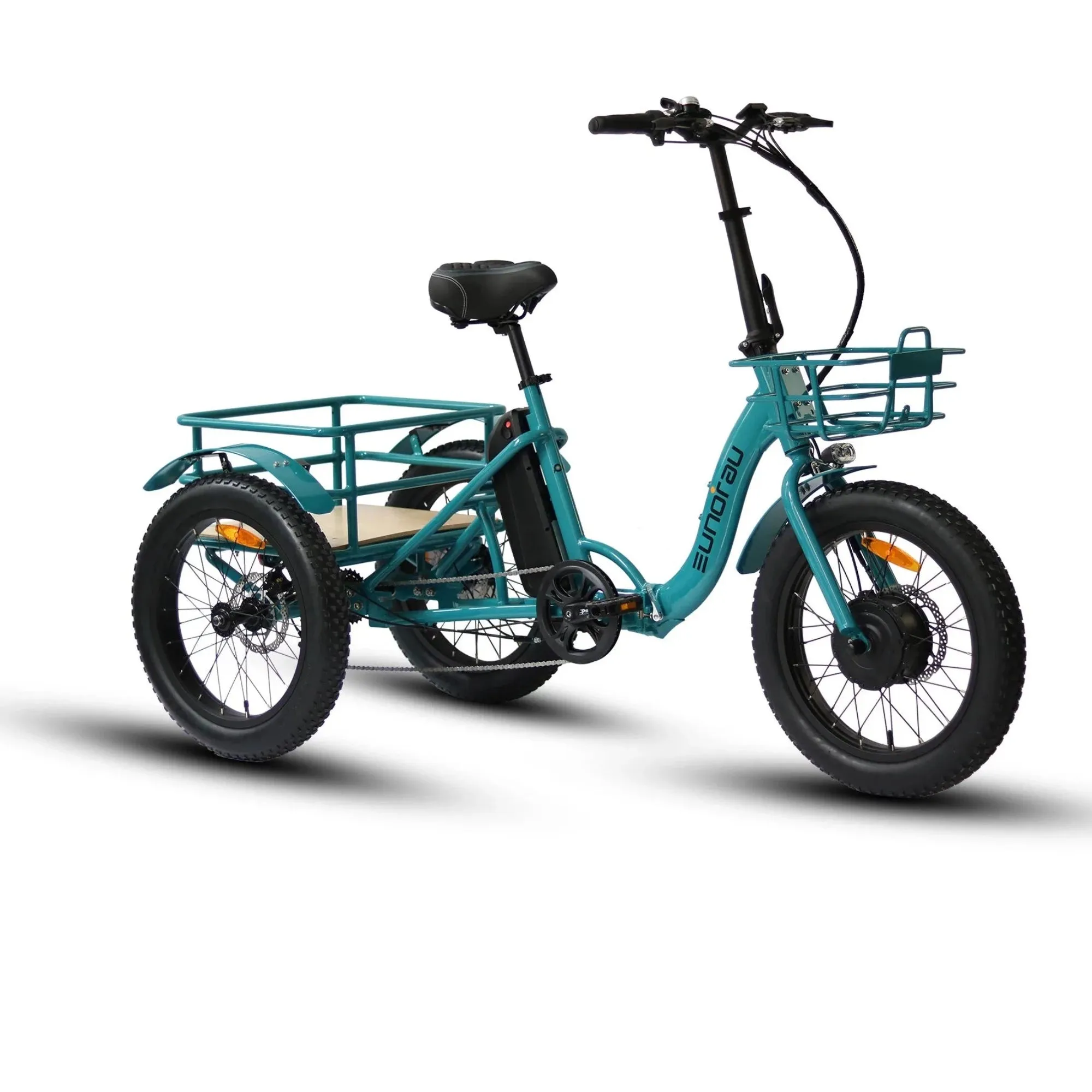 Eunorau 500W 20" Trike Fat Tire Folding Electric Tricycle