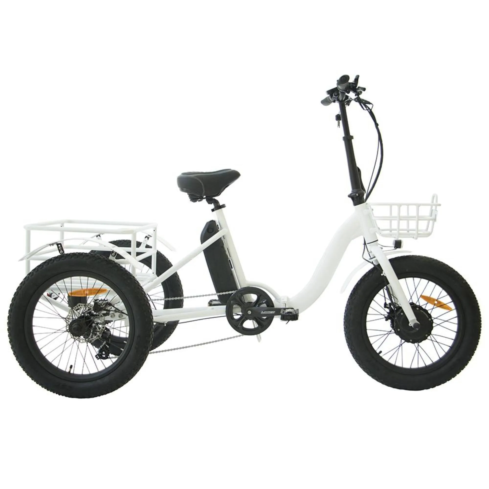 Eunorau 500W 20" Trike Fat Tire Folding Electric Tricycle