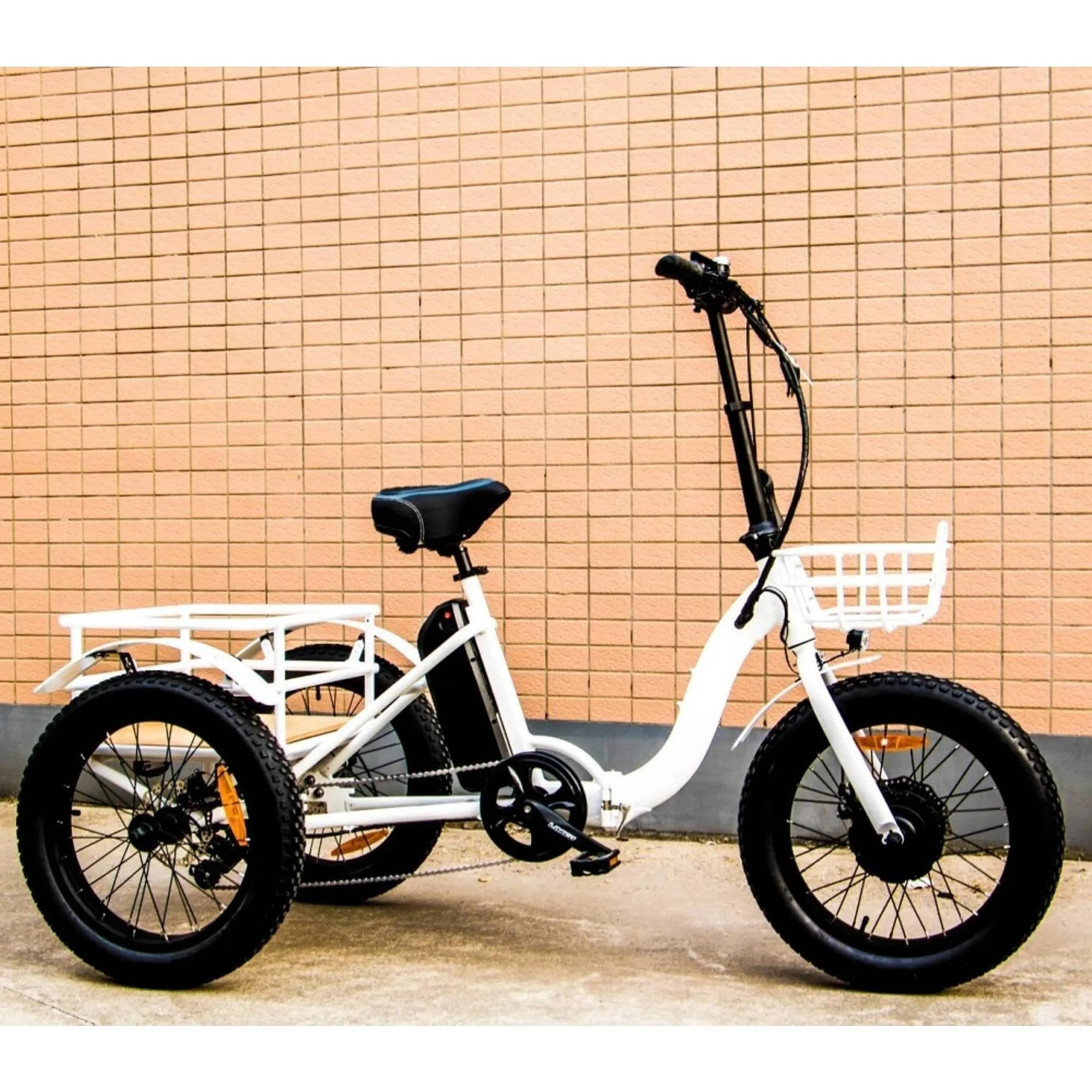 Eunorau 500W 20" Trike Fat Tire Folding Electric Tricycle