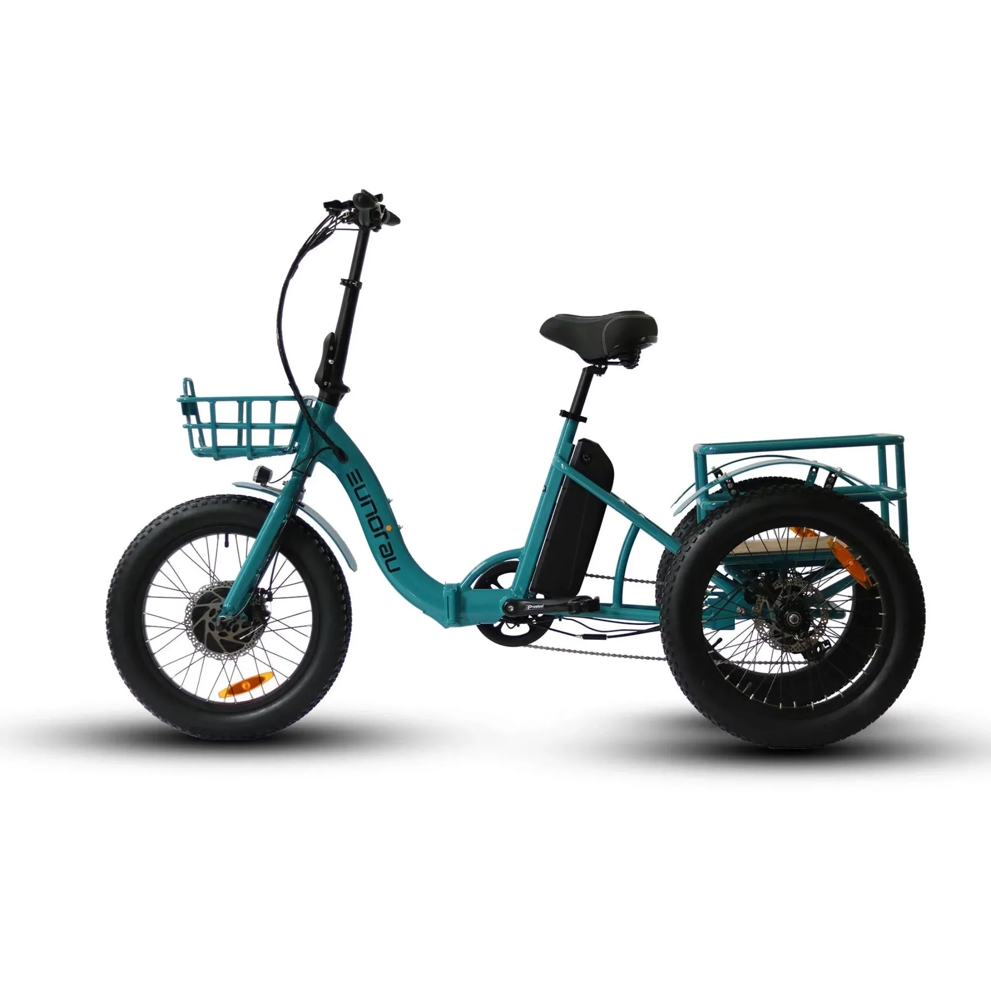 Eunorau 500W 20" Trike Fat Tire Folding Electric Tricycle