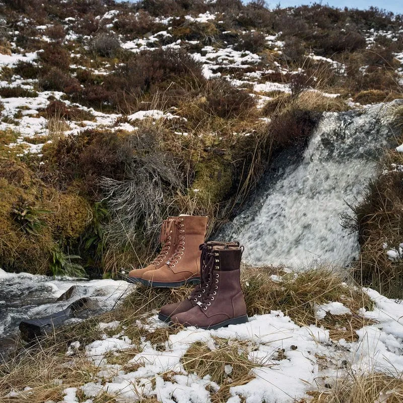 Fairfax & Favor Anglesey Ladies Shearling Lined Boot - Chocolate