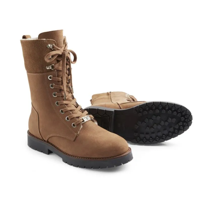 Fairfax & Favor Anglesey Ladies Shearling Lined Boot - Cognac