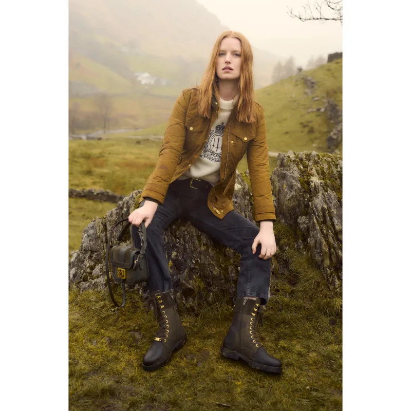 Fairfax & Favor Anglesey Ladies Shearling Lined Boot - Moss Green