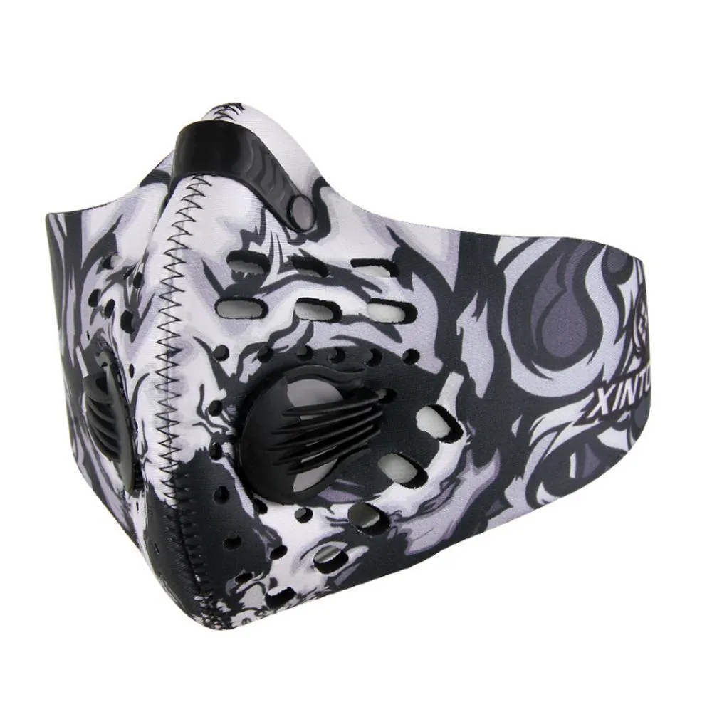 Fitness Mask Anti Pollution- White Camo