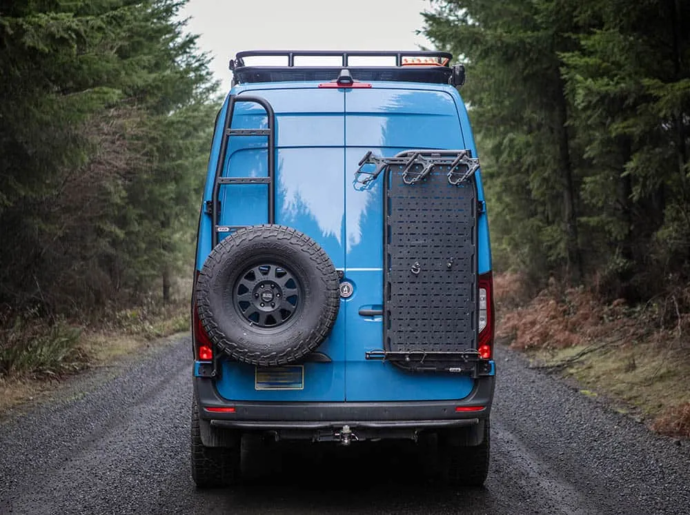 Flatline Van Co Sprinter Van Rear Ladder and Tire Carrier