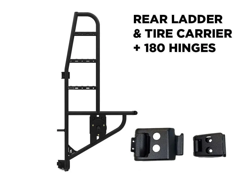 Flatline Van Co Sprinter Van Rear Ladder   Tire Carrier